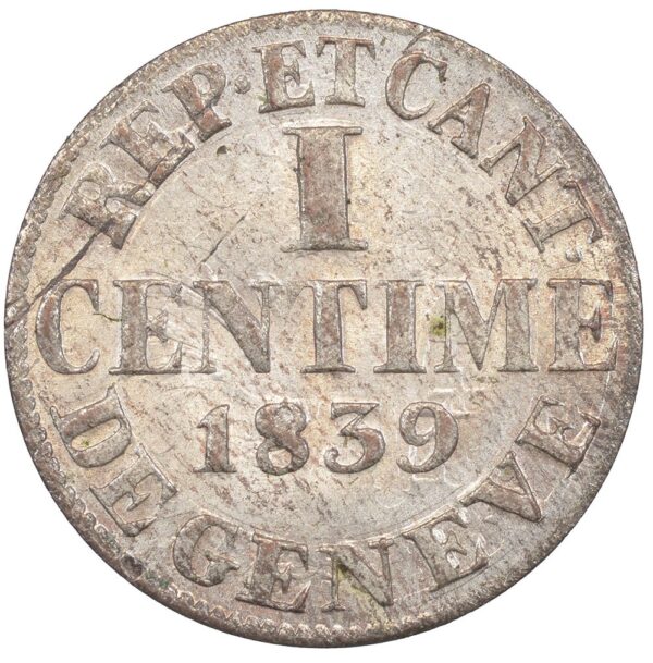 Genéve, 1 Centime, 1839, stgl