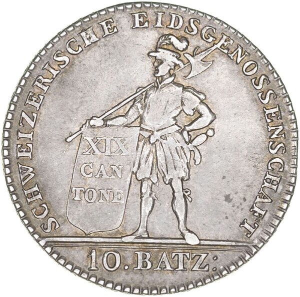 1852_1 Luzern, 10 Batzen, 1812, vz-unz