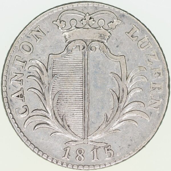 1866_1 Luzern, 5 Batzen, 1815, vz-unz