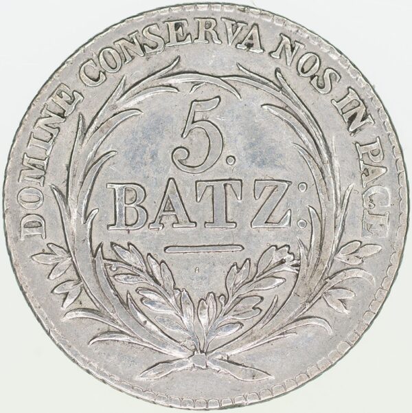 Luzern, 5 Batzen, 1815, vz-unz