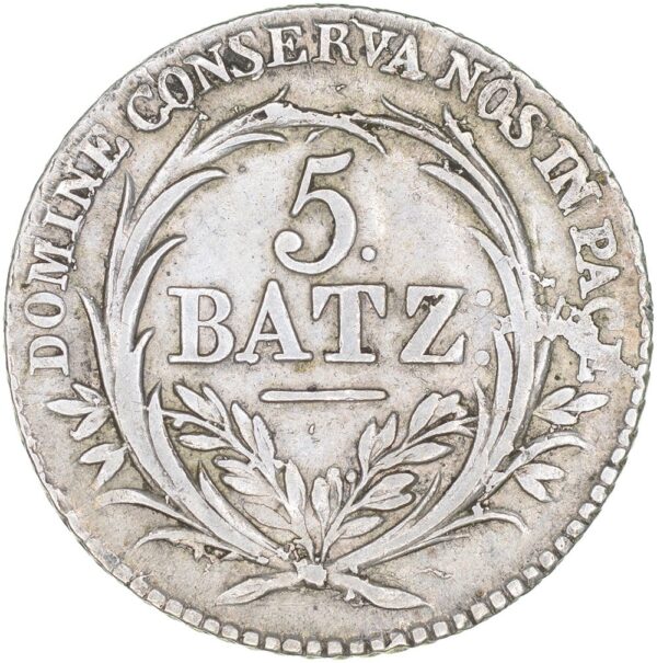 Luzern, 5 Batzen, 1815, vz