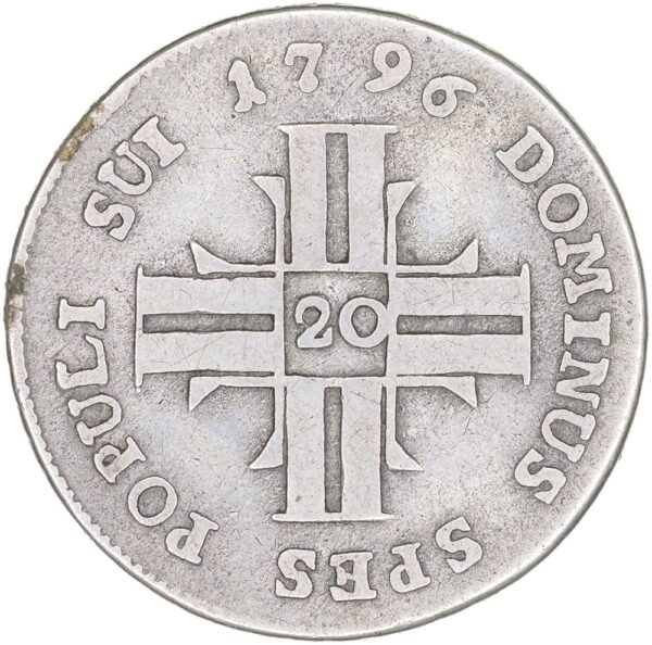 Luzern, 20 Kreuzer, 1796, ss