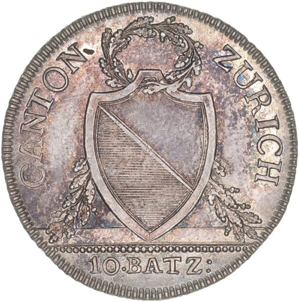1876_1 Zürich, 10 Batzen, 1812, unz/stgl