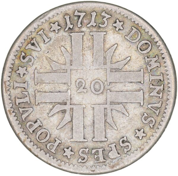 Luzern, 20 Kreuzer, 1713, ss