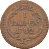 Zug, 1 Rappen, 1782, ss