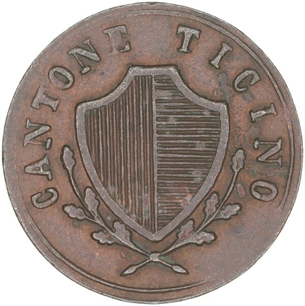 1945_1 Ticino, 6 Denari, 1841, unz-