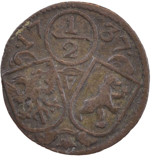 1967_1 Appenzell Innerrhoden, 1/2 Kreuzer, 1737, ss-vz