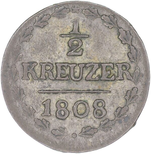 Thurgau, 1/2 Kreuzer, 1808, vz-unz