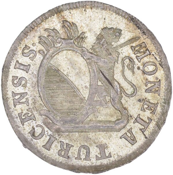 Zürich, 5 Schilling, 1784, vz-unz