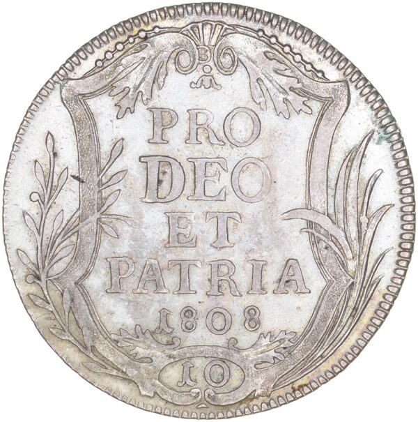 Zürich, 10 Schilling, 1808, vz-unz