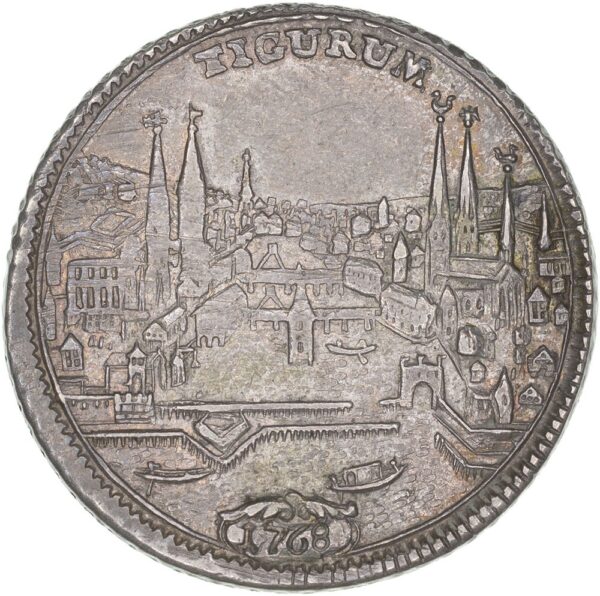 Zürich, 1/2 Taler, 1768, unz