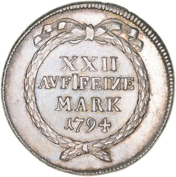 Zürich, 1/2 Taler, 1794, unz-