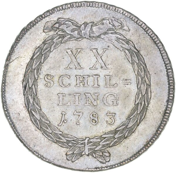 Zürich, 20 Schilling, 1783, unz-