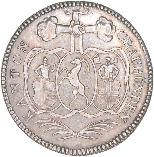 Graubünden, 10 Batzen, 1825, vz
