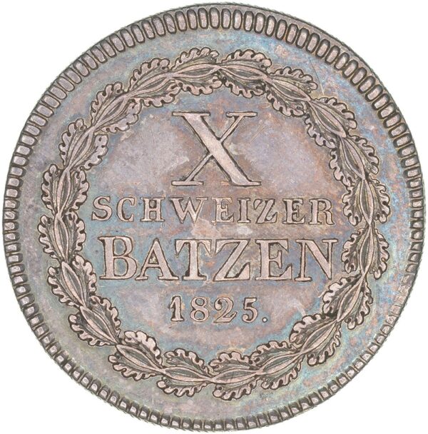 Graubünden, 10 Batzen, 1825, vz