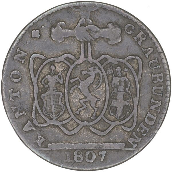 2002_1 Graubünden, 1 Batzen, 1807, ss