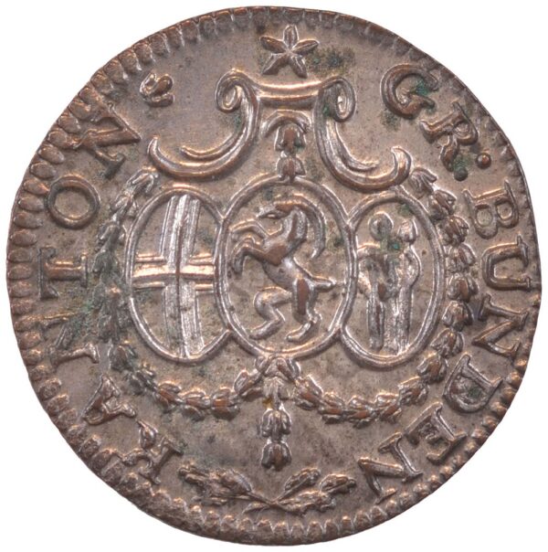 2003_1 Graubünden, 1/6 Batzen, 1820, unz/stgl