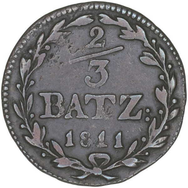 Schwyz, 2/3 Batzen, 1811, ss