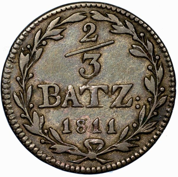 Schwyz, 2/3 Batzen, 1811, ss-vz