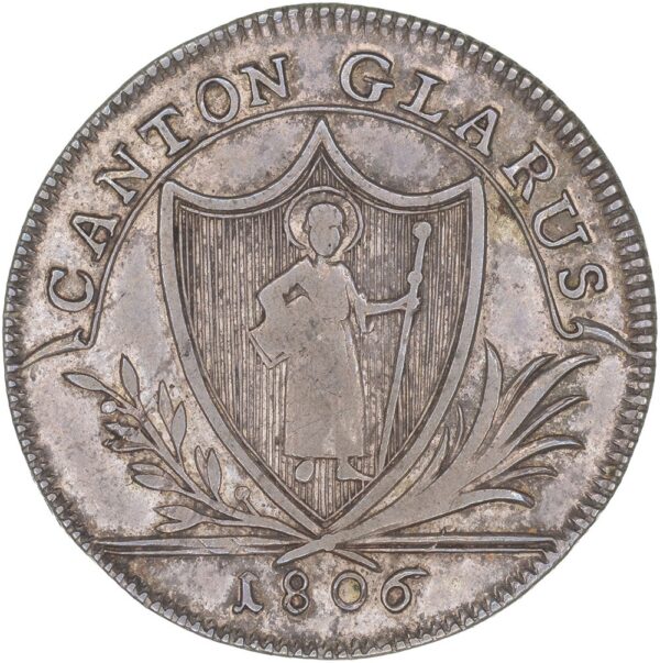 2053_1 Glarus, 15 Schilling, 1806, vz-unz