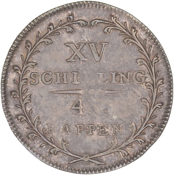 Glarus, 15 Schilling, 1806, vz-unz