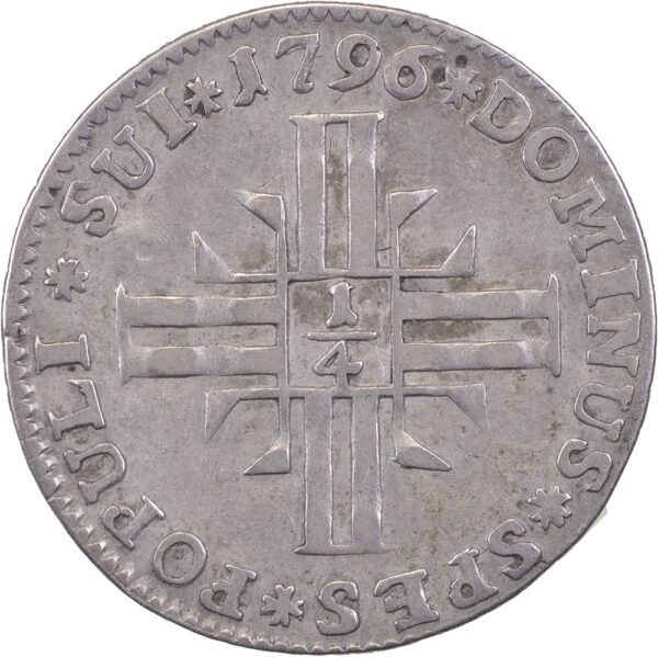 Luzern, Viertelgulden, 1796, ss-vz