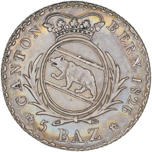 2072_1 Bern, 5 Batzen, 1826, unz/stgl