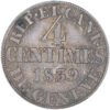 Genéve, 4 Centimes, 1839, unz/stgl