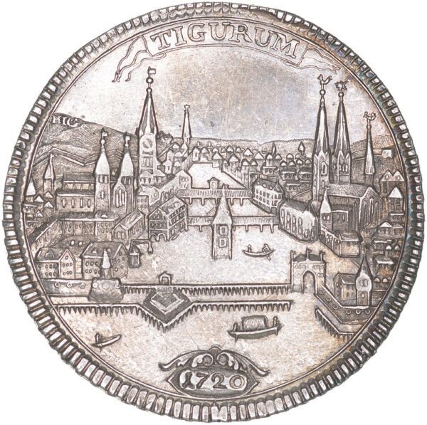 Zürich, 1/2 Taler, 1720, vz-unz