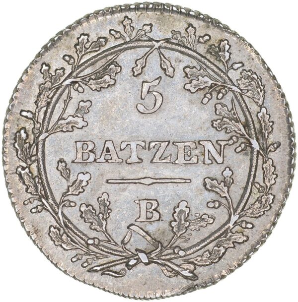 Helv. Republik, 5 Batzen, 1799, unz-