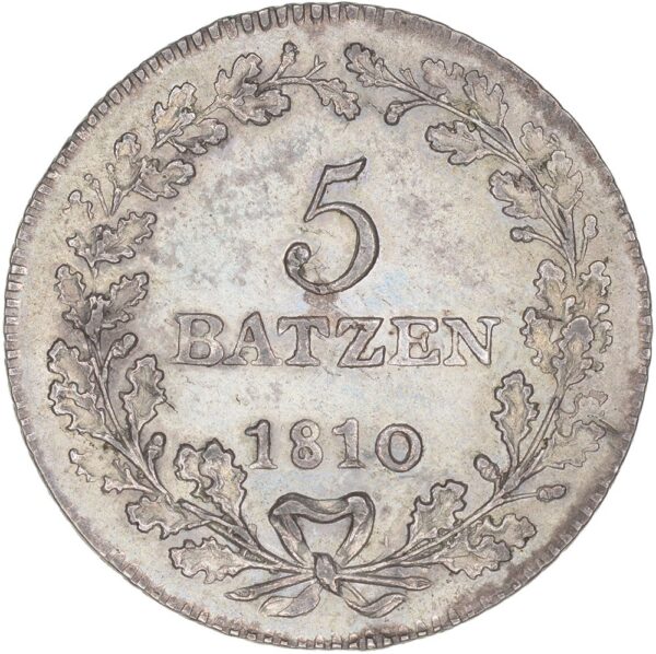 Aargau, 5 Batzen, 1810, unz-