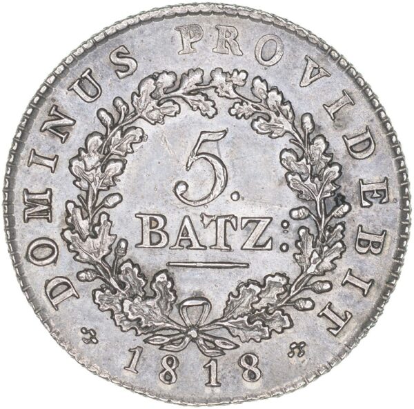 Bern, 5 Batzen, 1818, unz