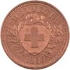 1 Rappen, 1866, fast unzirkuliert