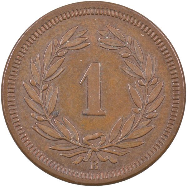 1 Rappen, 1870, unz/stgl