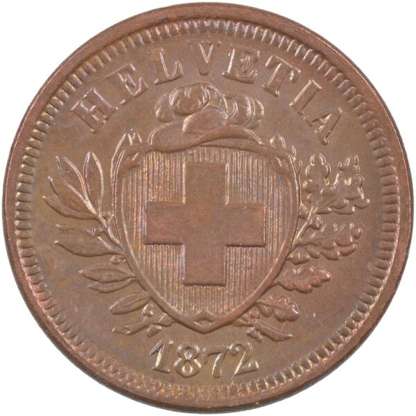 25037_1 1 Rappen, 1872, unzirkuliert