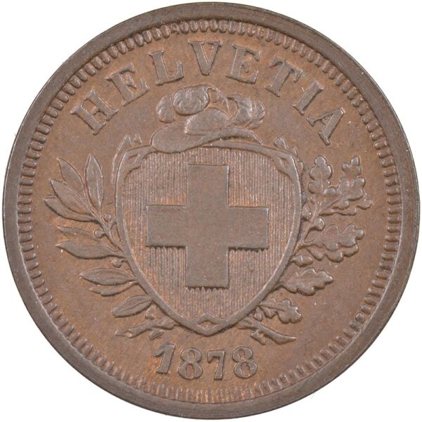 25047_1 1 Rappen, 1878, unzirkuliert