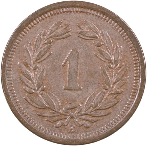 1 Rappen, 1879, unzirkuliert