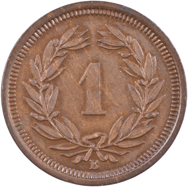 1 Rappen, 1880, unz/stgl