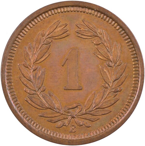 1 Rappen, 1880, Stempelglanz
