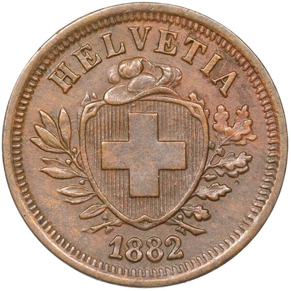 25057_1 1 Rappen, 1882, fast unzirkuliert