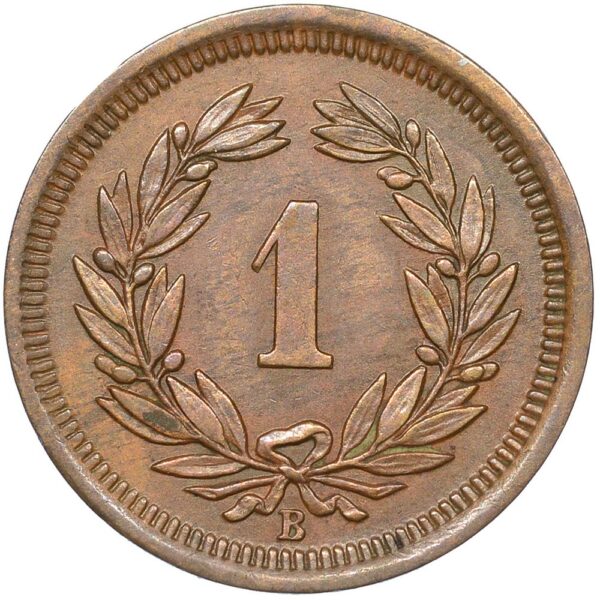 1 Rappen, 1882, fast unzirkuliert