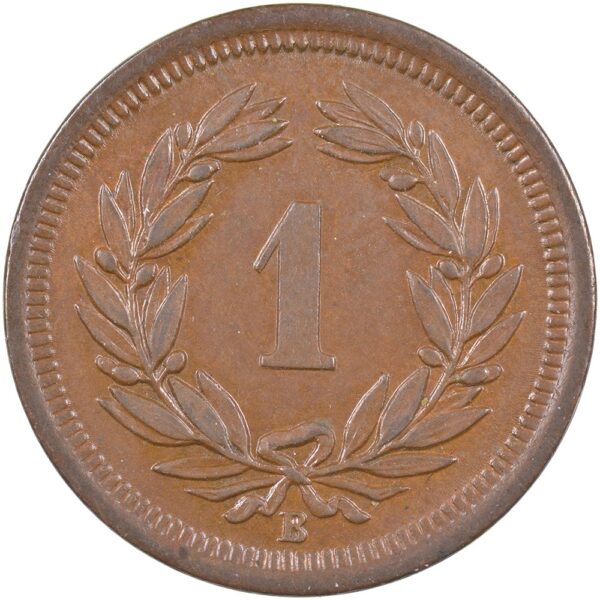 1 Rappen, 1883, unz/stgl