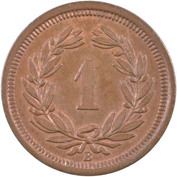 1 Rappen, 1887, Stempelglanz