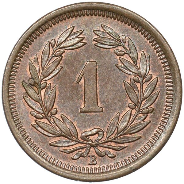 1 Rappen, 1889, Stempelglanz