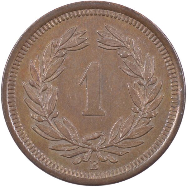 1 Rappen, 1891, unzirkuliert