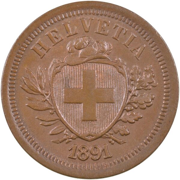 25075_1 1 Rappen, 1891, unz/stgl