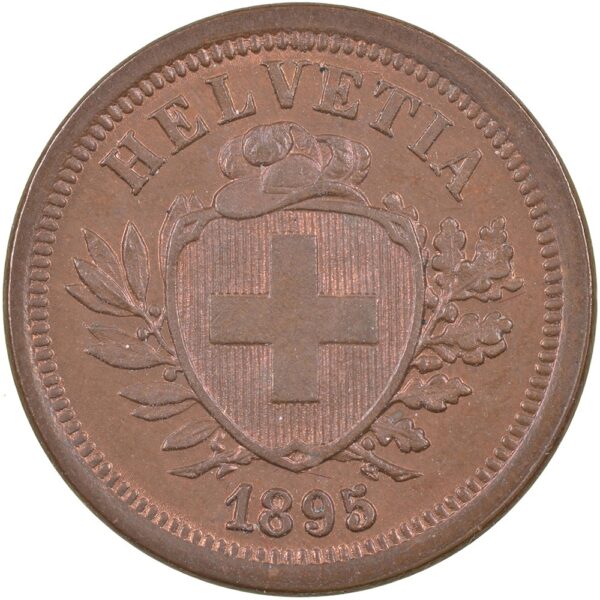 25085_1 1 Rappen, 1895, Stempelglanz