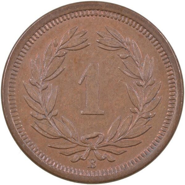 1 Rappen, 1895, Stempelglanz