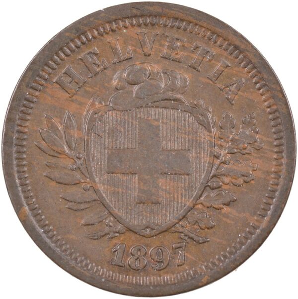 25086_1 1 Rappen, 1897, unzirkuliert