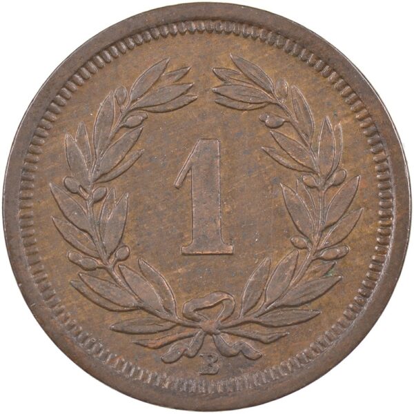 1 Rappen, 1897, unzirkuliert